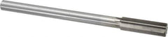 Interstate - 0.723" High Speed Steel Chucking Reamer - Straight Flute, 9/16" Straight Shank, 2-1/4" Flute Length, 9" OAL - All Tool & Supply