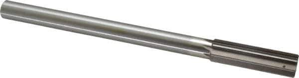 Interstate - 0.759" High Speed Steel Chucking Reamer - Straight Flute, 5/8" Straight Shank, 2-1/2" Flute Length, 9-1/2" OAL - All Tool & Supply