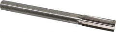 Interstate - 1" High Speed Steel Chucking Reamer - Straight Flute, 7/8" Straight Shank, 2-3/4" Flute Length, 10-1/2" OAL - All Tool & Supply