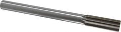 Interstate - 1" High Speed Steel Chucking Reamer - Straight Flute, 7/8" Straight Shank, 2-3/4" Flute Length, 10-1/2" OAL - All Tool & Supply