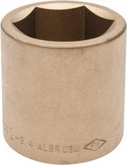 Ampco - 1-3/4", 3/4" Drive, Standard Hand Socket - 6 Points, 2-9/16" OAL, Aluminum Bronze - All Tool & Supply