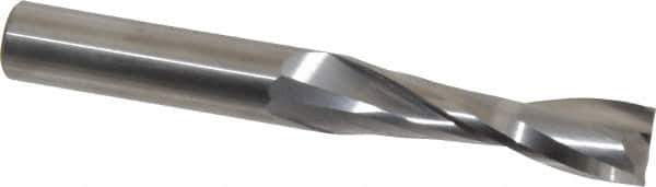 Onsrud - 1/2" Cutting Diam x 1-3/4" Length of Cut, 2 Flute, Upcut Spiral Router Bit - Uncoated, Right Hand Cut, Solid Carbide, 4" OAL x 1/2" Shank Diam, Double Edge, 22° Helix Angle - All Tool & Supply