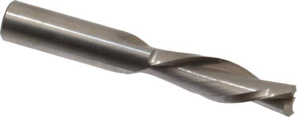 Onsrud - 1/2" Cutting Diam x 1-5/8" Length of Cut, 2 Flute, Downcut Spiral Router Bit - Uncoated, Right Hand Cut, Solid Carbide, 3-1/2" OAL x 1/2" Shank Diam, Double Edge, 30° Helix Angle - All Tool & Supply