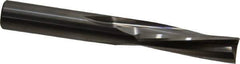 Onsrud - 1/2" Cutting Diam x 1-5/8" Length of Cut, 3 Flute, Downcut Spiral Router Bit - Uncoated, Right Hand Cut, Solid Carbide, 4" OAL x 1/2" Shank Diam, Three Edge, 10° Helix Angle - All Tool & Supply