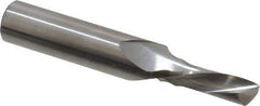 Onsrud - 5/16" Cutting Diam x 3/4" Length of Cut, 1 Flute, Downcut Spiral Router Bit - Uncoated, Right Hand Cut, Solid Carbide, 3" OAL x 1/2" Shank Diam, Single Edge, 22° Helix Angle - All Tool & Supply