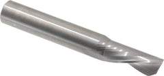 Onsrud - 1/2" Cutting Diam x 1-1/8" Length of Cut, 1 Flute, Downcut Spiral Router Bit - Uncoated, Right Hand Cut, Solid Carbide, 3-1/2" OAL x 1/2" Shank Diam, Single Edge, 22° Helix Angle - All Tool & Supply