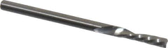 Onsrud - 1/8" Cutting Diam x 1/2" Length of Cut, 1 Flute, Downcut Spiral Router Bit - Uncoated, Right Hand Cut, Solid Carbide, 2" OAL x 1/8" Shank Diam, Single Edge, 21° Helix Angle - All Tool & Supply