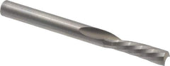 Onsrud - 3/16" Cutting Diam x 5/8" Length of Cut, 1 Flute, Downcut Spiral Router Bit - Uncoated, Right Hand Cut, Solid Carbide, 2" OAL x 3/16" Shank Diam, Single Edge, 21° Helix Angle - All Tool & Supply