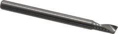 Onsrud - 1/8" Cutting Diam x 1/4" Length of Cut, 1 Flute, Upcut Spiral Router Bit - Uncoated, Right Hand Cut, Solid Carbide, 1-1/2" OAL x 1/8" Shank Diam, Single Edge, 22° Helix Angle - All Tool & Supply