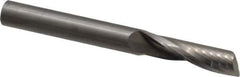 Onsrud - 3/8" Cutting Diam x 1-3/8" Length of Cut, 1 Flute, Upcut Spiral Router Bit - Uncoated, Right Hand Cut, Solid Carbide, 3-1/2" OAL x 3/8" Shank Diam, Single Edge, 22° Helix Angle - All Tool & Supply