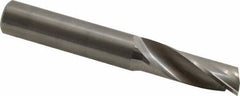 Onsrud - 1/2" Cutting Diam x 1-3/8" Length of Cut, 1 Flute, Upcut Spiral Router Bit - Uncoated, Right Hand Cut, Solid Carbide, 3-1/2" OAL x 1/2" Shank Diam, Single Edge, 22° Helix Angle - All Tool & Supply