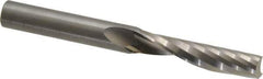 Onsrud - 3/8" Cutting Diam x 1-5/8" Length of Cut, 1 Flute, Upcut Spiral Router Bit - Uncoated, Right Hand Cut, Solid Carbide, 3-1/2" OAL x 3/8" Shank Diam, Single Edge, 21° Helix Angle - All Tool & Supply