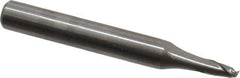 Onsrud - 1/8" Cutting Diam x 1/4" Length of Cut, 2 Flute, Upcut Spiral Router Bit - Uncoated, Right Hand Cut, Solid Carbide, 2" OAL x 1/4" Shank Diam, Bottom-Surfacing, 30° Helix Angle - All Tool & Supply