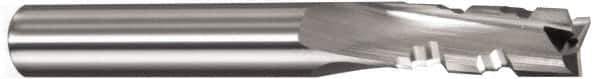 Onsrud - 1/2" Cutting Diam x 1-1/8" Length of Cut, 3 Flute, Downcut Spiral Router Bit - Uncoated, Right Hand Cut, Solid Carbide, 3-1/2" OAL x 1/2" Shank Diam, Three Edge, 10° Helix Angle - All Tool & Supply