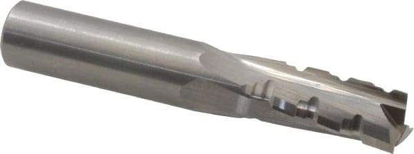 Onsrud - 1/2" Cutting Diam x 1-1/8" Length of Cut, 3 Flute, Upcut Spiral Router Bit - Uncoated, Right Hand Cut, Solid Carbide, 3" OAL x 1/2" Shank Diam, Three Edge, 10° Helix Angle - All Tool & Supply