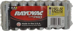 Rayovac - Size AA, Alkaline, 8 Pack, Standard Battery - 1.5 Volts, Button Tab Terminal - All Tool & Supply