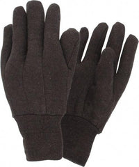 PRO-SAFE - Size Universal Cotton/Polyester Jersey General Protection Work Gloves - For General Purpose, Uncoated, Knit Wrist Cuff, Full Fingered, Brown, Paired - All Tool & Supply