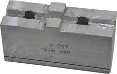 H & R Manufacturing - Tongue & Groove Attachment, Square Soft Lathe Chuck Jaw - Aluminum, 1-3/4" Btw Mount Hole Ctrs, 3-1/2" Long x 1-1/4" Wide x 1-5/8" High, 5/16" Groove - All Tool & Supply