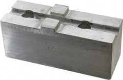 H & R Manufacturing - Tongue & Groove Attachment, Square Soft Lathe Chuck Jaw - Aluminum, 3" Btw Mount Hole Ctrs, 5-5/8" Long x 2" Wide x 2-5/16" High, 1/2" Groove - All Tool & Supply