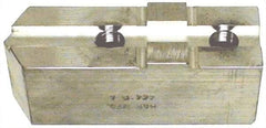 H & R Manufacturing - Tongue & Groove Attachment, Square Soft Lathe Chuck Jaw - Aluminum, 1-1/2" Btw Mount Hole Ctrs, 3-3/16" Long x 1-1/4" Wide x 1-5/8" High, 5/16" Groove - All Tool & Supply