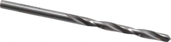 Made in USA - 5/32" 135° Carbide-Tipped Jobber Drill - Bright Finish, Right Hand Cut, Spiral Flute, Straight Shank, 3-1/8" OAL, Split Point - All Tool & Supply