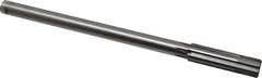 Made in USA - 0.539" Carbide-Tipped 6 Flute Chucking Reamer - Straight Flute, 7/16" Straight Shank, 2" Flute Length, 8" OAL - All Tool & Supply