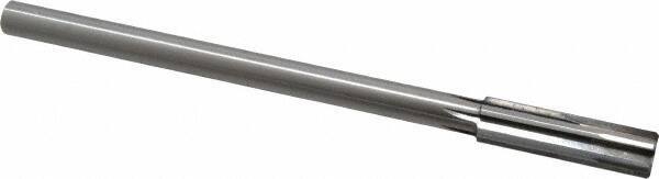 Made in USA - 0.559" Carbide-Tipped 6 Flute Chucking Reamer - Straight Flute, 7/16" Straight Shank, 2" Flute Length, 8" OAL - All Tool & Supply