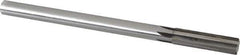 Made in USA - 0.616" Carbide-Tipped 6 Flute Chucking Reamer - Straight Flute, 9/16" Straight Shank, 2-1/4" Flute Length, 9" OAL - All Tool & Supply