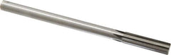 Made in USA - 0.619" Carbide-Tipped 6 Flute Chucking Reamer - Straight Flute, 9/16" Straight Shank, 2-1/4" Flute Length, 9" OAL - All Tool & Supply