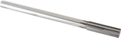 Made in USA - 0.654" Carbide-Tipped 6 Flute Chucking Reamer - Straight Flute, 9/16" Straight Shank, 2-1/4" Flute Length, 9" OAL - All Tool & Supply