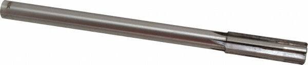 Made in USA - 0.677" Carbide-Tipped 6 Flute Chucking Reamer - Straight Flute, 9/16" Straight Shank, 2-1/4" Flute Length, 9" OAL - All Tool & Supply