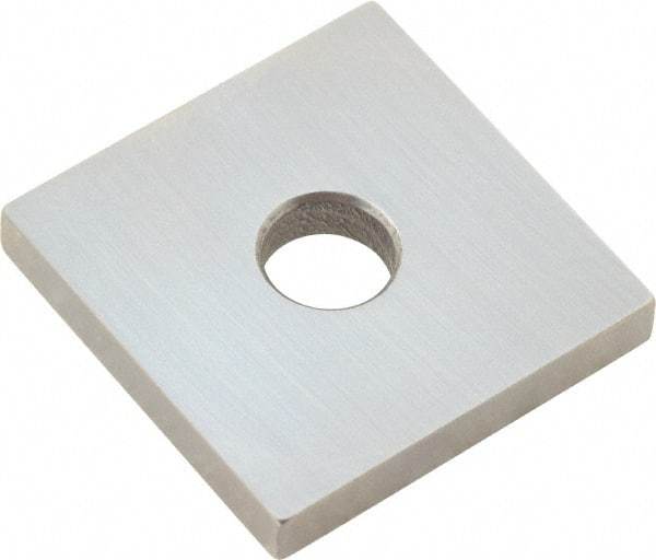 Mitutoyo - 0.142" Square Steel Gage Block - Accuracy Grade 0, Includes Certificate of Inspection - All Tool & Supply