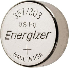 Energizer - Size 303/357, Silver Oxide, Button & Coin Cell Battery - 1.55 Volts, Button Tab Terminal, SR44, IEC Regulated - All Tool & Supply