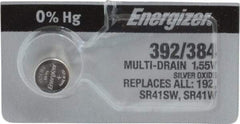 Energizer - Size 392/384, Silver Oxide, Button & Coin Cell Battery - 1.55 Volts, SR1120W, SR41, IEC Regulated - All Tool & Supply