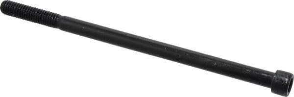 Value Collection - 3/8-16 UNC Hex Socket Drive, Socket Cap Screw - Alloy Steel, Black Oxide Finish, Partially Threaded, 7" Length Under Head - All Tool & Supply