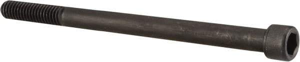 Value Collection - 7/16-14 UNC Hex Socket Drive, Socket Cap Screw - Alloy Steel, Black Oxide Finish, Partially Threaded, 6" Length Under Head - All Tool & Supply