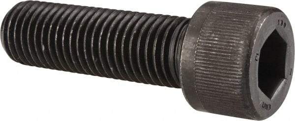 Value Collection - 9/16-18 UNF Hex Socket Drive, Socket Cap Screw - Alloy Steel, Black Oxide Finish, Fully Threaded, 2" Length Under Head - All Tool & Supply