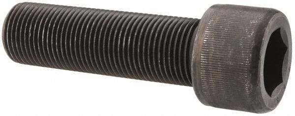 Value Collection - 7/8-14 UNF Hex Socket Drive, Socket Cap Screw - Alloy Steel, Black Oxide Finish, Fully Threaded, 3" Length Under Head - All Tool & Supply