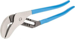 Channellock - 16" OAL, 4-1/4" Max Capacity, 8 Position Tongue & Groove Pliers - Standard Straight Jaws, Standard Head, Plastic Dipped Handles - All Tool & Supply