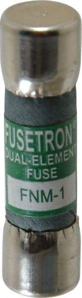 Cooper Bussmann - 250 VAC, 1 Amp, Time Delay General Purpose Fuse - Fuse Holder Mount, 1-1/2" OAL, 10 at 125 V kA Rating, 13/32" Diam - All Tool & Supply