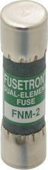 Cooper Bussmann - 250 VAC, 2 Amp, Time Delay General Purpose Fuse - Fuse Holder Mount, 1-1/2" OAL, 10 at 125 V kA Rating, 13/32" Diam - All Tool & Supply