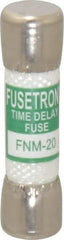 Cooper Bussmann - 250 VAC, 20 Amp, Time Delay General Purpose Fuse - Fuse Holder Mount, 1-1/2" OAL, 10 at AC kA Rating, 13/32" Diam - All Tool & Supply