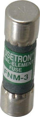 Cooper Bussmann - 250 VAC, 3 Amp, Time Delay General Purpose Fuse - Fuse Holder Mount, 1-1/2" OAL, 10 at 125 V kA Rating, 13/32" Diam - All Tool & Supply