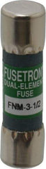 Cooper Bussmann - 250 VAC, 3.5 Amp, Time Delay General Purpose Fuse - Fuse Holder Mount, 1-1/2" OAL, 10 at 125 V kA Rating, 13/32" Diam - All Tool & Supply