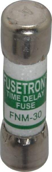 Cooper Bussmann - 250 VAC, 30 Amp, Time Delay General Purpose Fuse - Fuse Holder Mount, 1-1/2" OAL, 10 at AC kA Rating, 13/32" Diam - All Tool & Supply