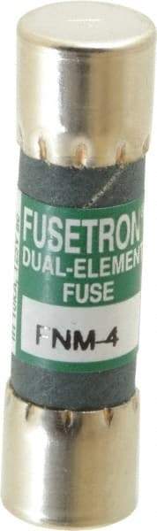 Cooper Bussmann - 250 VAC, 4 Amp, Time Delay General Purpose Fuse - Fuse Holder Mount, 1-1/2" OAL, 10 at 125 V kA Rating, 13/32" Diam - All Tool & Supply