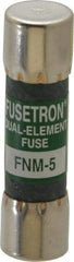 Cooper Bussmann - 250 VAC, 5 Amp, Time Delay General Purpose Fuse - Fuse Holder Mount, 1-1/2" OAL, 10 at 125 V kA Rating, 13/32" Diam - All Tool & Supply