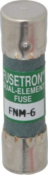 Cooper Bussmann - 250 VAC, 6 Amp, Time Delay General Purpose Fuse - Fuse Holder Mount, 1-1/2" OAL, 10 at 125 V kA Rating, 13/32" Diam - All Tool & Supply