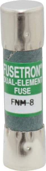 Cooper Bussmann - 250 VAC, 8 Amp, Time Delay General Purpose Fuse - Fuse Holder Mount, 1-1/2" OAL, 10 at 125 V kA Rating, 13/32" Diam - All Tool & Supply