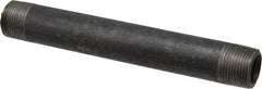 Made in USA - Schedule 80, 3/4" Diam x 7" Long Black Pipe Nipple - Threaded - All Tool & Supply